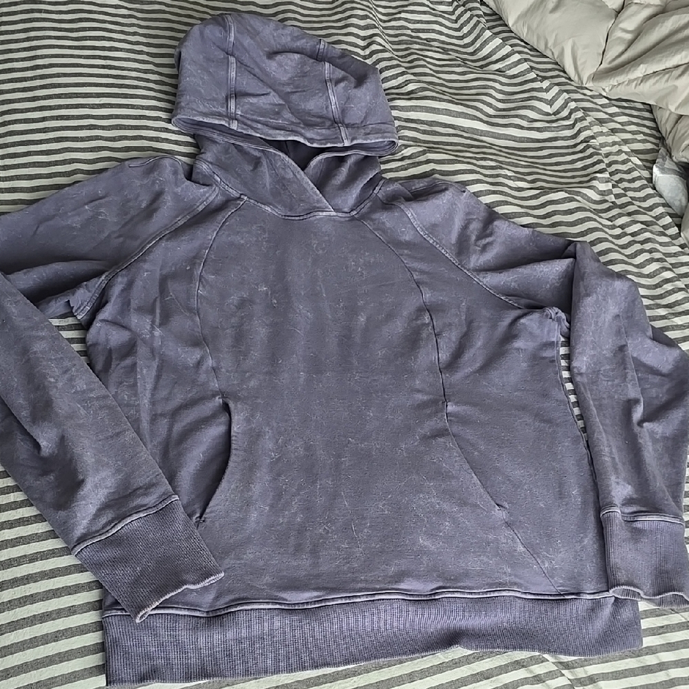 Lululemon Scuba Pullover Hoodie Washed Purple Quartz Size 8